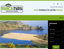 Tablet Screenshot of blackhillscaravans.co.uk